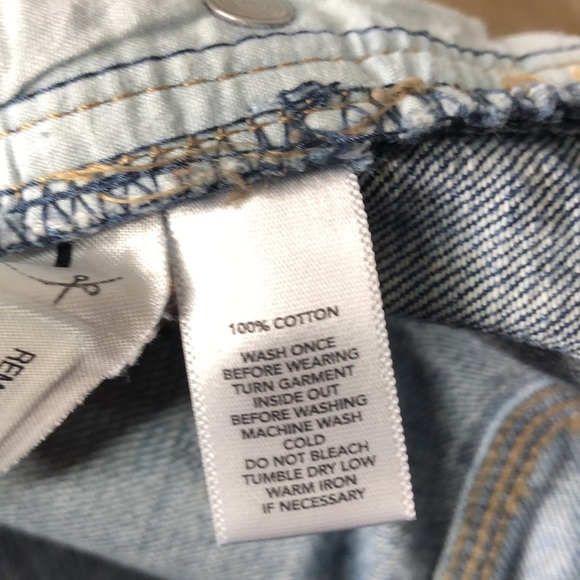 LOFT Lean Boyfriend Paint Splatter Distressed Deconstructed Mid Rise Jeans 4/27 - Picture 13 of 13